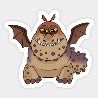 Meatlug the dragon, how to train your dragon, meatlug httyd, face mask for kids Sticker